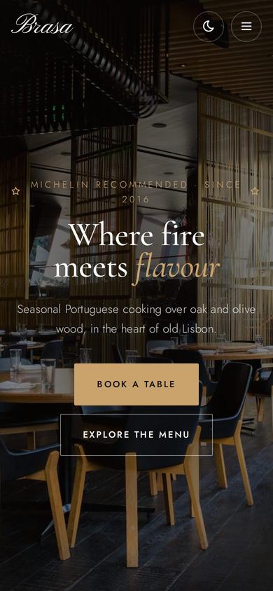 Brasa on mobile